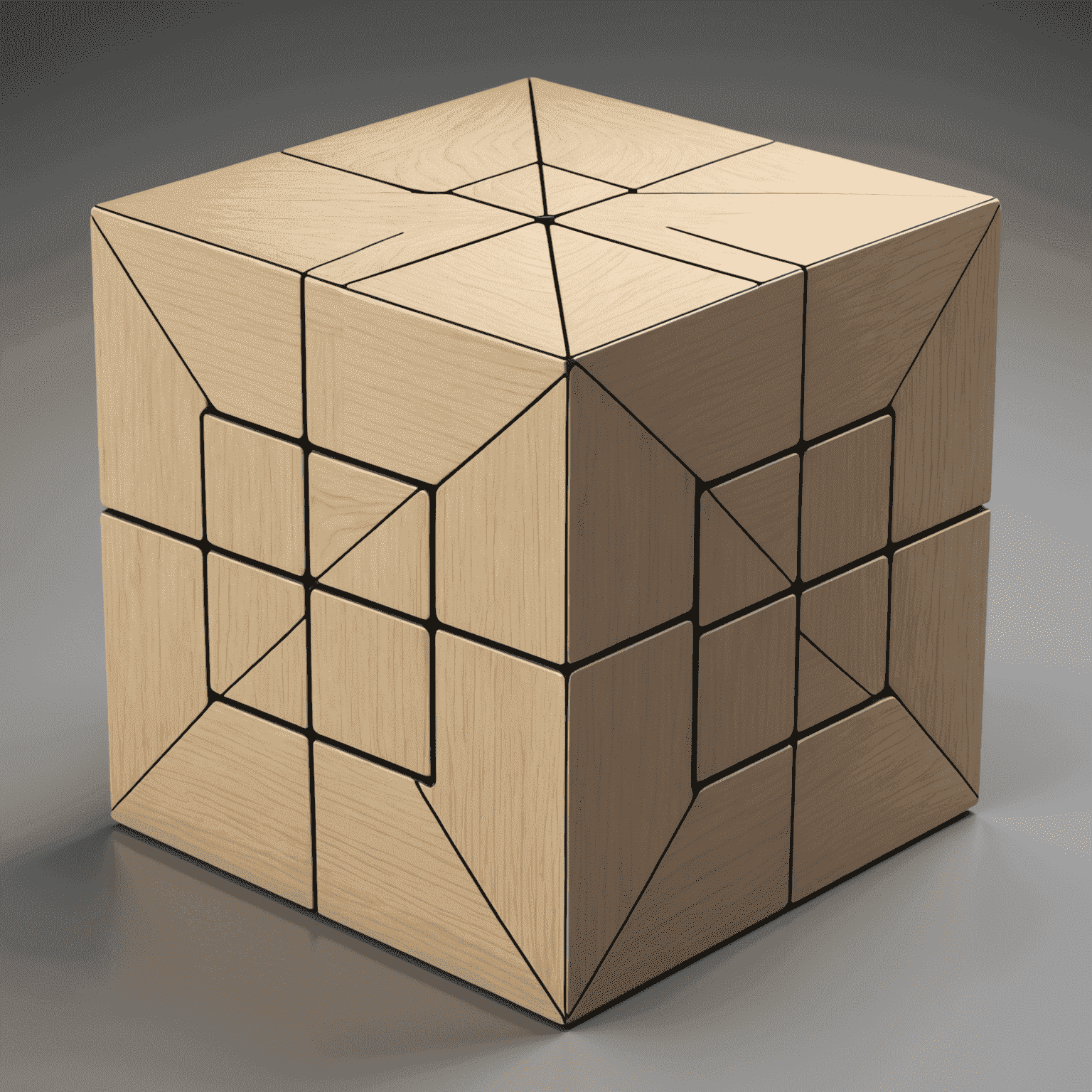 Diagram illustrating vertices, edges, and faces in a simple 3D cube model